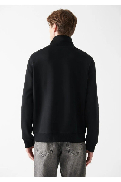 Gray half-zip sweatshirt (0610908-80196) - 3