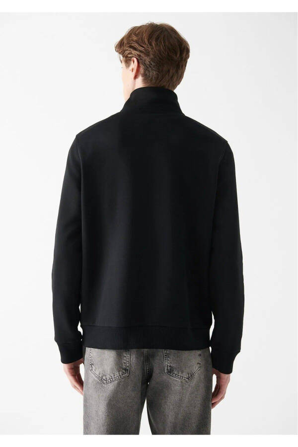 Gray half-zip sweatshirt (0610908-80196) - 3