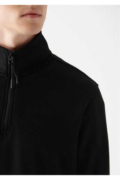 Gray half-zip sweatshirt (0610908-80196) - 4