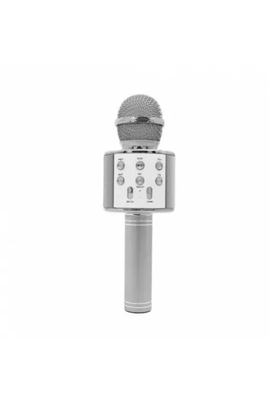 Gray Karaoke Microphone-Gray - 1
