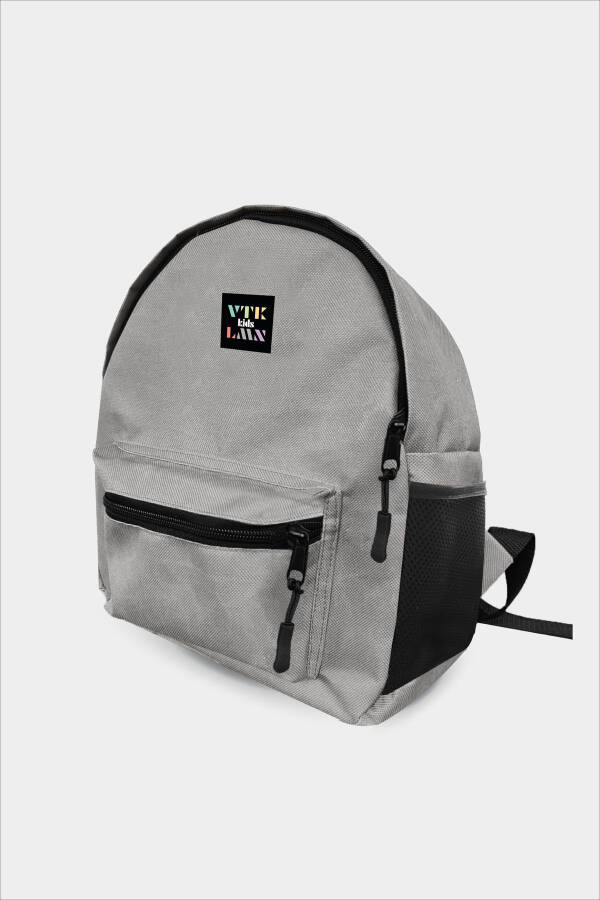 Gray Kids Kindergarten Preschool School Backpack - 2
