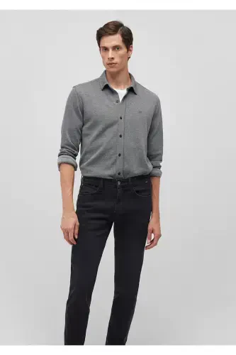 Gray Knitted Shirt Fitted / Slim Fit 02112 - MAVI (1)