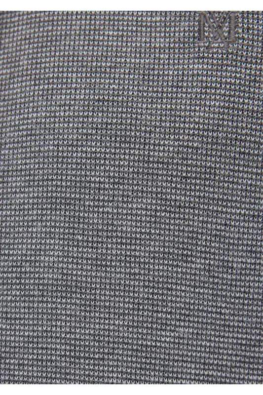 Gray Knitted Shirt Fitted / Slim Fit 02112 - 6