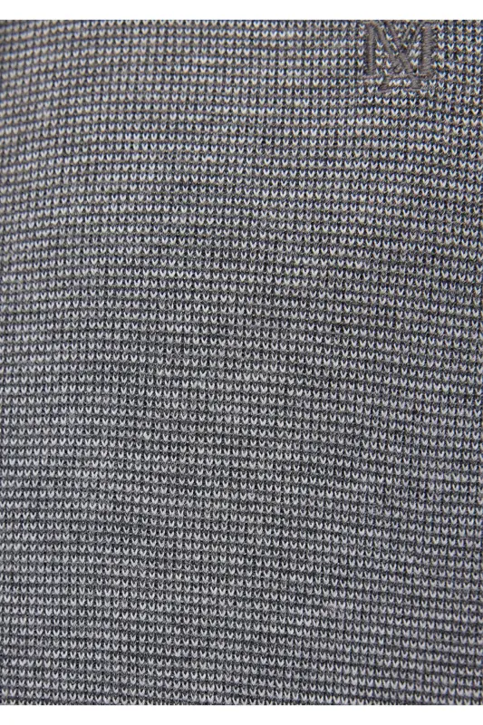 Gray Knitted Shirt Fitted / Slim Fit 02112 - 6