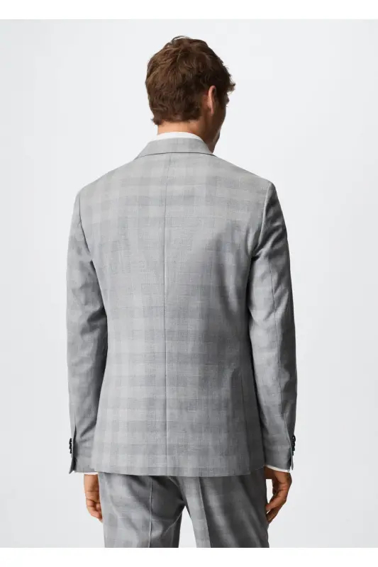 Gray Men's Blazer Jacket 37050026-Gray/Color - 12