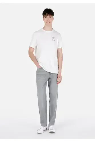 Gray men's pants - 1