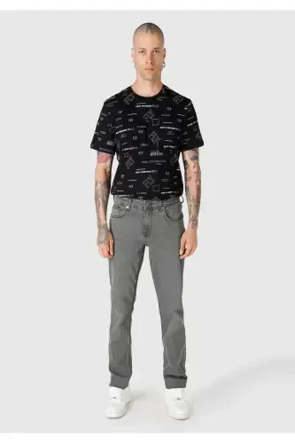 Gray men's pants - 1
