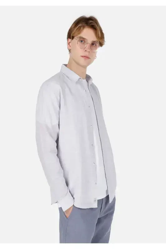 Gray men's shirt - 1