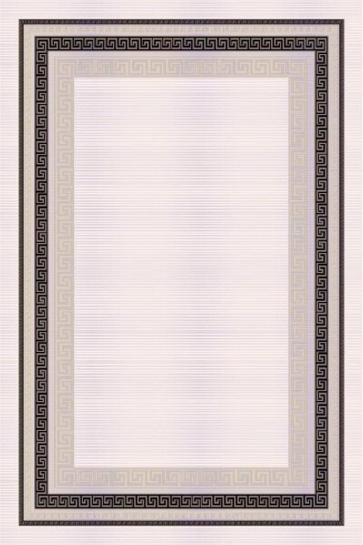 Gray Modern Patterned Machine Carpet 6815 - 2