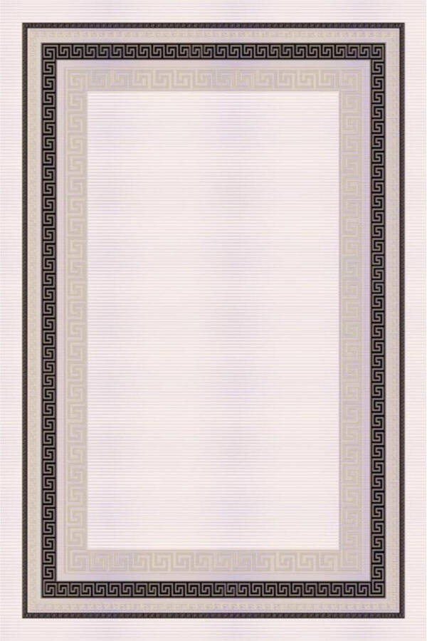 Gray Modern Patterned Machine Carpet 6815 - 2