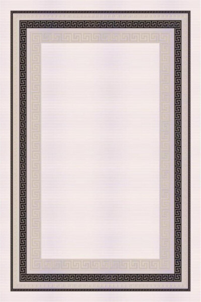 Gray Modern Patterned Machine Carpet 6815 - 1