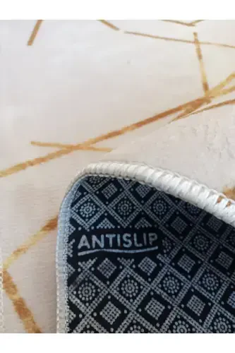 Gray Non-Slip Runner Rug - Washable Four Seasons Carpet | Living Room, Bathroom, Balcony, Teen Room-GRAY & WHITE - 4