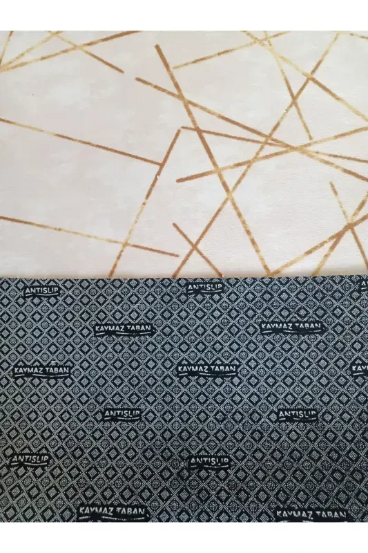 Gray Non-Slip Runner Rug - Washable Four Seasons Carpet | Living Room, Bathroom, Balcony, Teen Room-GRAY & WHITE - 5