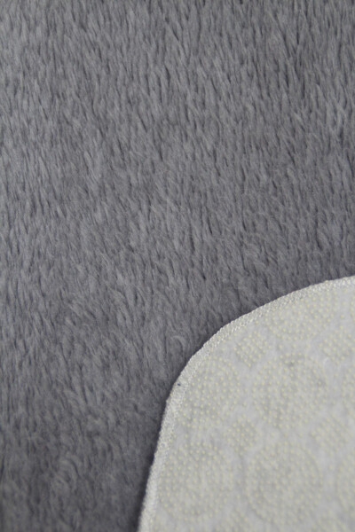 Gray Oval Post Plush Soft Washable Non-Slip Dot Base Antibacterial Living Room Corridor Kids Rug - 17