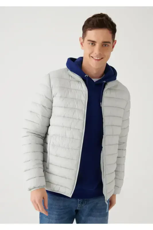 Gray Padded Jacket 0110016-70075-Gray - MAVI