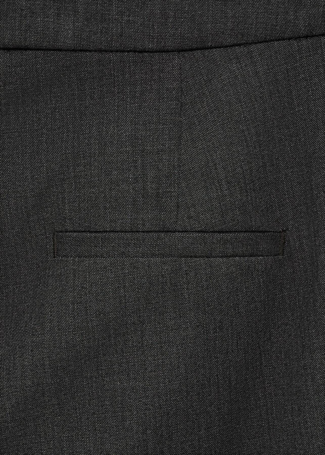 Gray pinstripe suit pants - 7