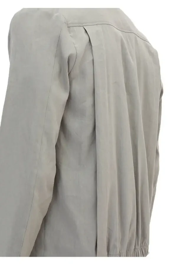 Gray Plain Casual Fit Linen Blend Suit - 6