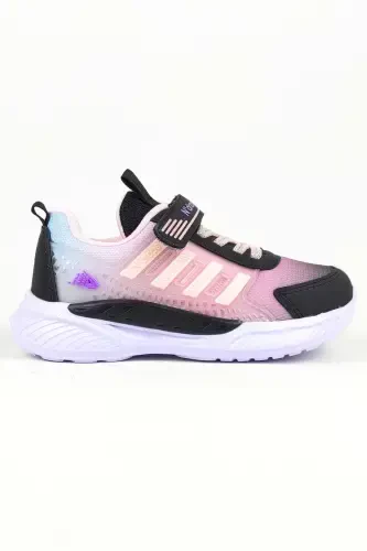 Gray Powder - Girl Child Anatomical Insole Pink Daily Sports Shoe - dark smoke pink - ÖZAY AYAKKABI (1)