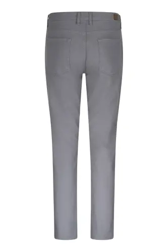 Gray Regular Fit 5 Pocket Cotton Canvas Pants - Gray - HATEMOĞLU (1)