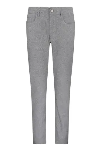 Gray Regular Fit Cotton 5 Pocket Jeans-Gray - 1