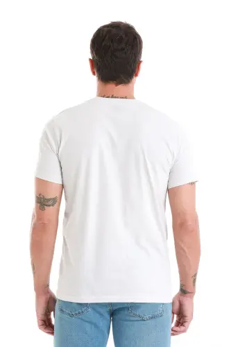 Gray Regular Fit Plain 100% Cotton Crew Neck T-shirt-Gray0 - 6