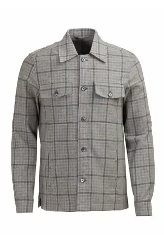 Gray Shirt Jacket - 1