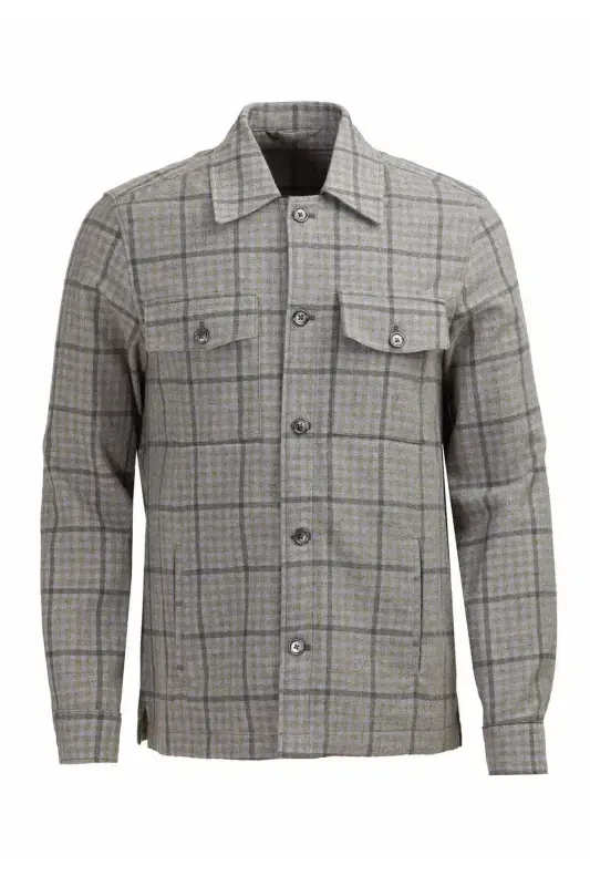 Gray Shirt Jacket - 1