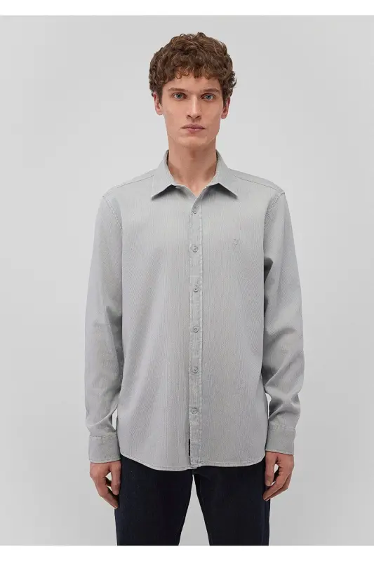 Gray Shirt Slim Fit / Slim Fit 0211091-70802 - 3