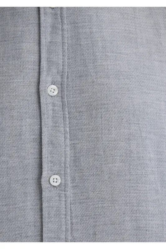 Gray Shirt Slim Fit / Slim Fit 0211390-80196-Gray - 6