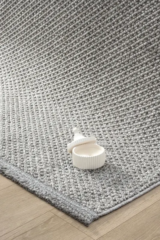 Gray Soft Textured Carpet Rug Living Room Kitchen Corridor Runner Woven Machine Carpet 0010 - 1