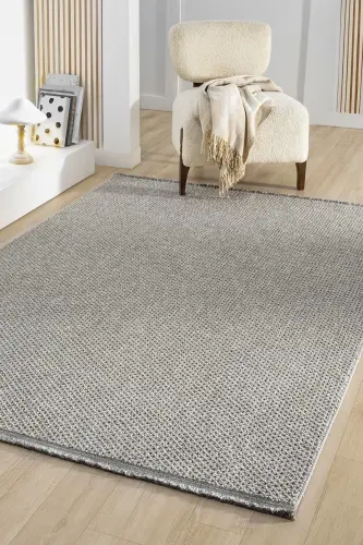 Gray Soft Textured Carpet Rug Living Room Kitchen Corridor Runner Woven Machine Carpet 0010 - 3