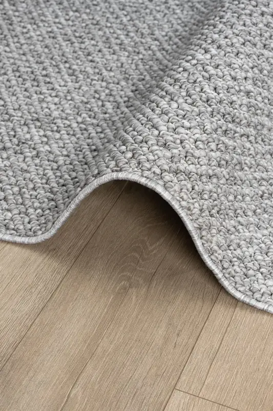 Gray Soft Textured Carpet Rug Living Room Kitchen Corridor Runner Woven Machine Carpet 0010 - 5