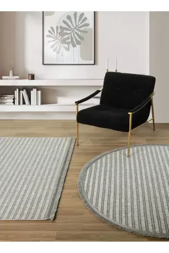 Gray Soft Textured Carpet Rug Living Room Kitchen Hallway Runner Woven Machine Carpet 0011-Gray 1 - 7