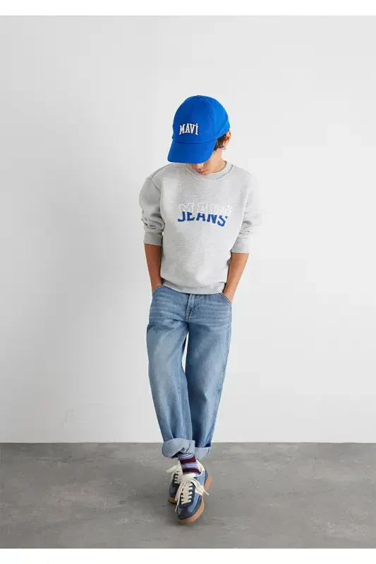 Gray Sweatshirt with Logo 6s10031-85438 - 1