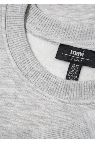 Gray Sweatshirt with Logo 6s10031-85438 - 5