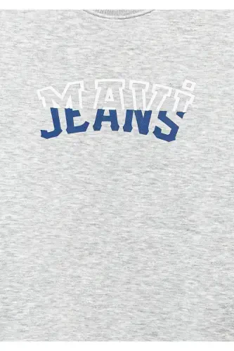 Gray Sweatshirt with Logo 6s10031-85438 - 6