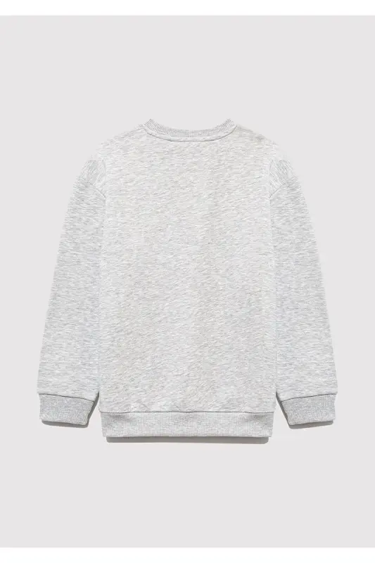 Gray Sweatshirt with Logo 6s10031-85438 - 4