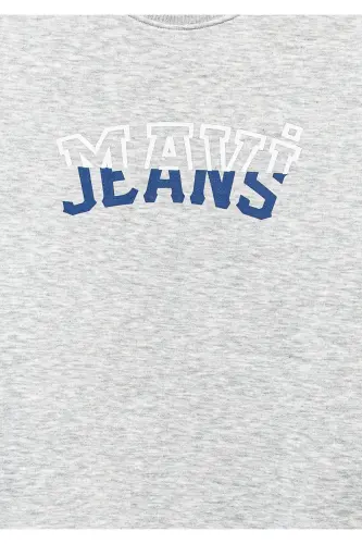 Gray Sweatshirt with Logo 6s10031-85438 - 6