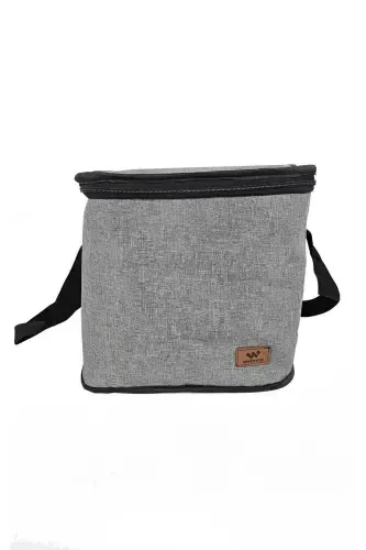 Gray Thermos Bag - Thermal Insulated Food Carrier Bag - 1 Ice Pack Gift-Gray - 3