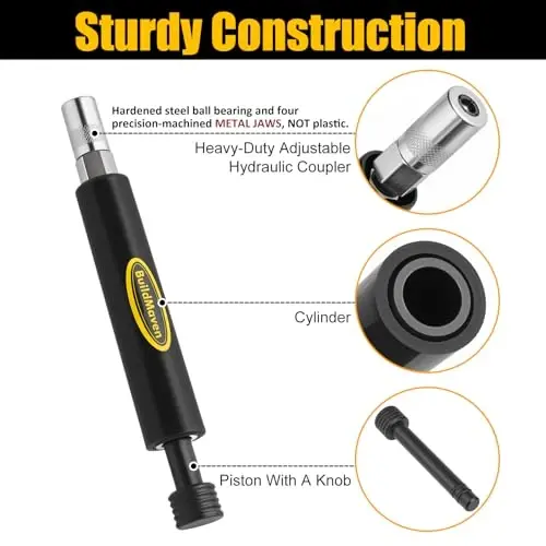 Grease Fitting Cleaning Tool -Grease Zerk Cleaner, Zerk Fitting Cleaning Tool, Remove Old Dried Grease from Fittings, Pins, Shafts, Bushings, and Joints (Black) - BUILDMAVEN (1)