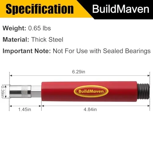 Grease Fitting Cleaning Tool -Grease Zerk Cleaner, Zerk Fitting Cleaning Tool, Remove Old Dried Grease from Fittings, Pins, Shafts, Bushings, and Joints (Red) - 4