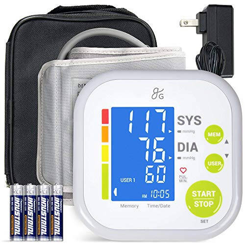 Greater Goods Blood Pressure Monitor - Complete BP Machine Kit with Wall Adapter and Premium Comfort Cuff, Designed in St. Louis - 7