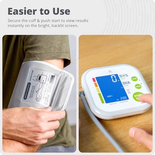 Greater Goods Blood Pressure Monitor - Complete BP Machine Kit with Wall Adapter and Premium Comfort Cuff, Designed in St. Louis - 3