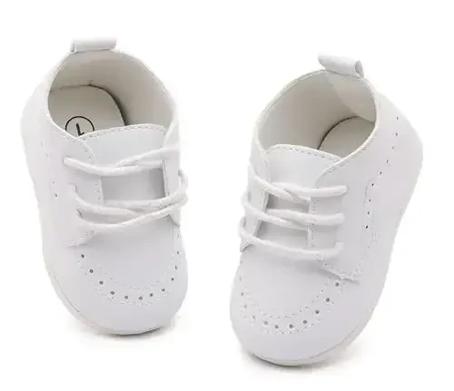 Greceen Infant Baby Boys Girls Charm Loafer Qulay Oxford Libos To'y Poyafzallari Birinchi Walker Tashqi Poyafzal Beshik Poyafzali - 7