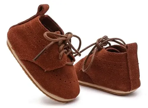 Greceen Infant Baby Boys Girls Charm Loaferlar Konfor Oxford Liboslari To'y Poyabzallari Birinchi Yuruvchi Ochiq Oyoq Kiyimlar Beshik Poyabzallari - GRECEEN (1)