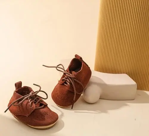 Greceen Infant Baby Boys Girls Charm Loaferlar Konfor Oxford Liboslari To'y Poyabzallari Birinchi Yuruvchi Ochiq Oyoq Kiyimlar Beshik Poyabzallari - 5