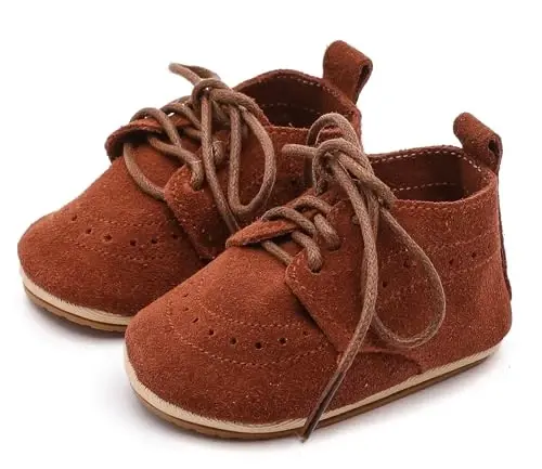 Greceen Infant Baby Boys Girls Charm Loaferlar Konfor Oxford Liboslari To'y Poyabzallari Birinchi Yuruvchi Ochiq Oyoq Kiyimlar Beshik Poyabzallari - 7