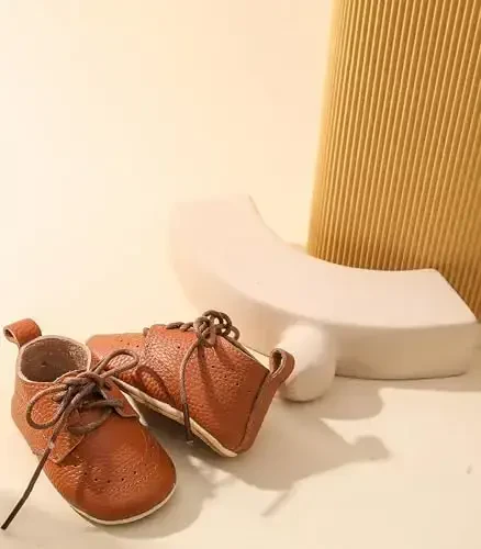 Greceen Infant Baby Boys Girls Charm Loaferlar Qulay Oxford To'y Poyafzallari Birinchi Qadam Tashuvchi Tashqi Poyafzallar Beshik Poyafzallari - 7