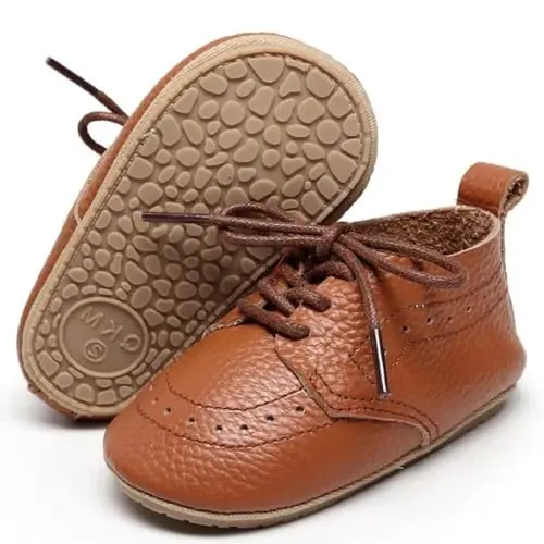 Greceen Infant Baby Boys Girls Charm Loaferlar Qulay Oxford To'y Poyafzallari Birinchi Qadam Tashuvchi Tashqi Poyafzallar Beshik Poyafzallari - GRECEEN