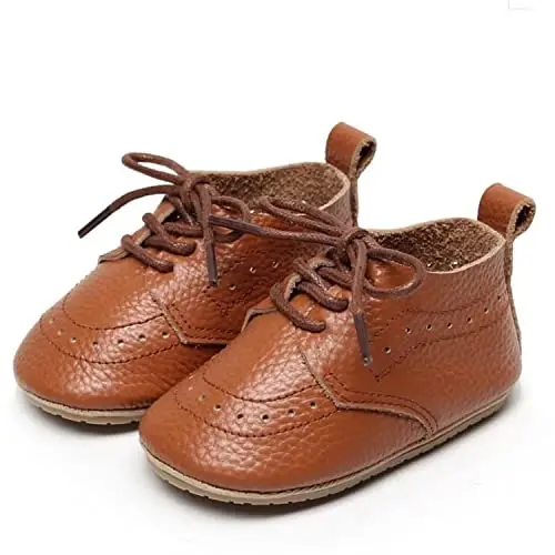 Greceen Infant Baby Boys Girls Charm Loaferlar Qulay Oxford To'y Poyafzallari Birinchi Qadam Tashuvchi Tashqi Poyafzallar Beshik Poyafzallari - GRECEEN (1)
